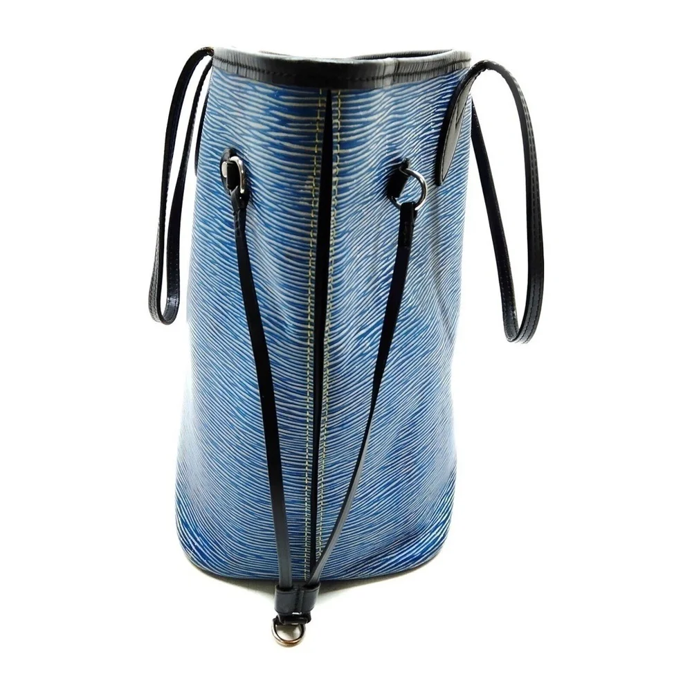 Louis Vuitton Neverfull MM Blue Epi Tote